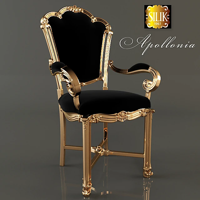 Armchair Apollonia with armrests by Silik
