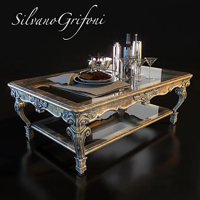Coffee Table With Serving by Silvano Grifoni