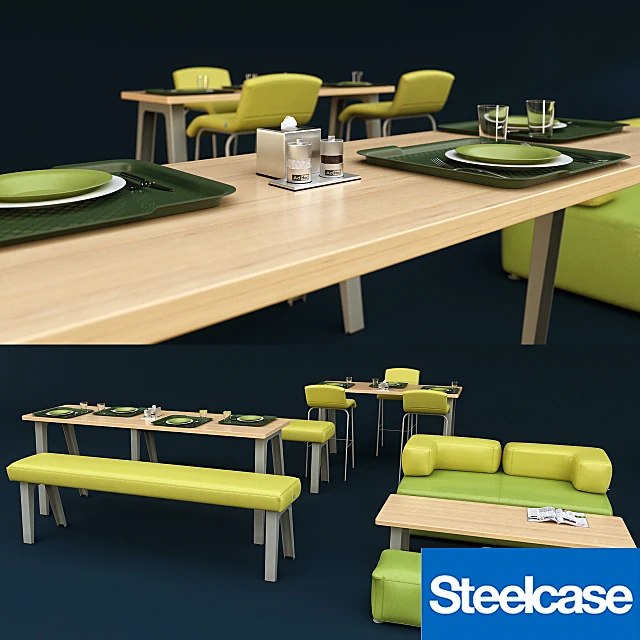 Office Dining Furniture Set by Steelcase