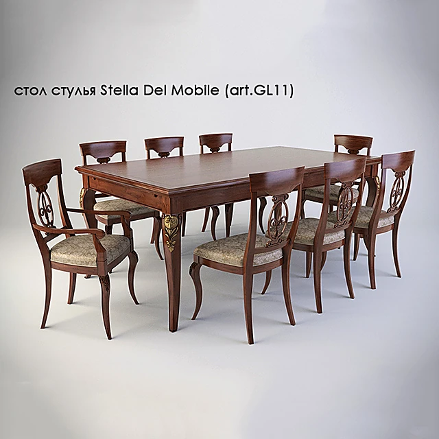 Dining Table Set GL11 by Stella Del Mobile