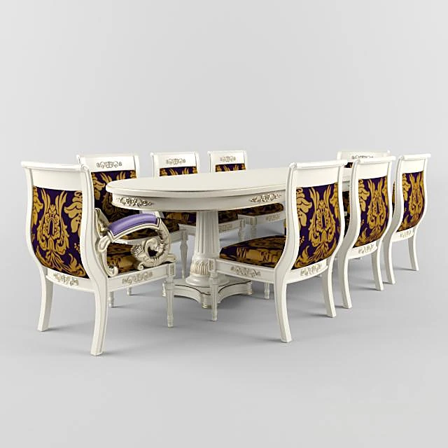 Dining Table Set Large Versace by Versace