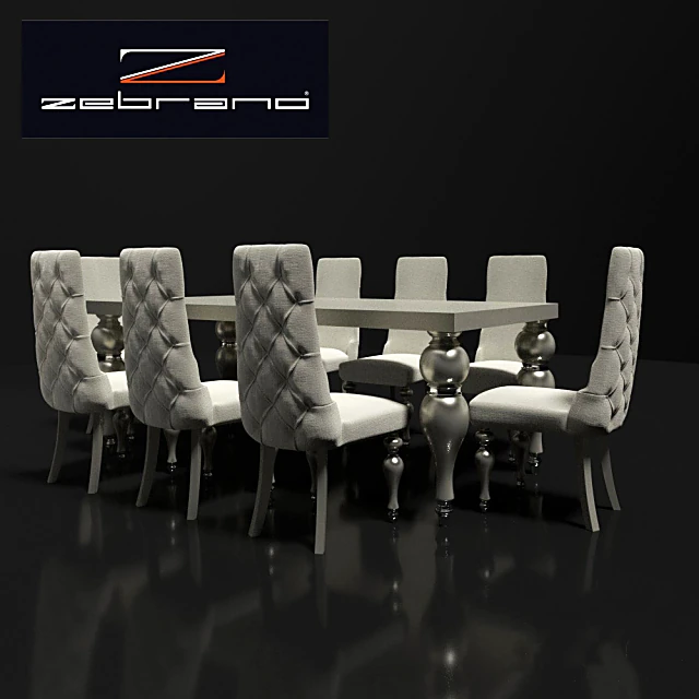 Dining table and chairs by ZebranoCasa