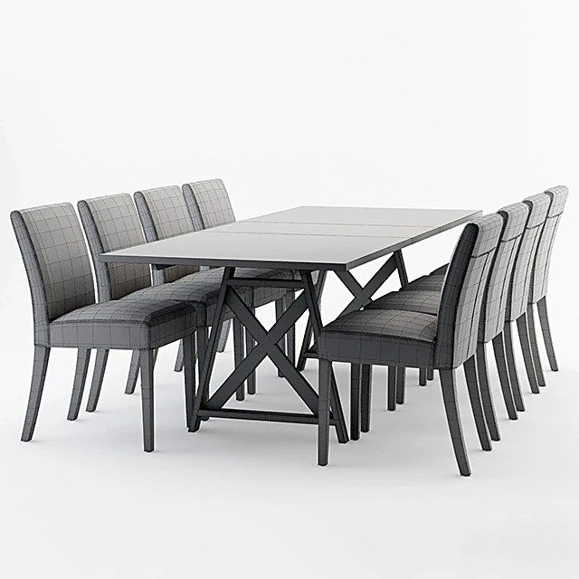 Dining Table and Chairs Set by Crate & Barrel (5)