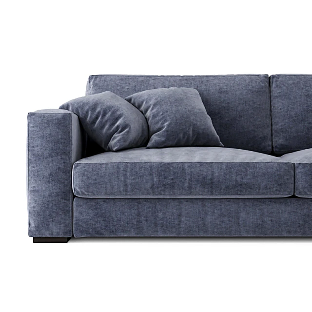 Double Sofa Upholstered in Fabric (2)