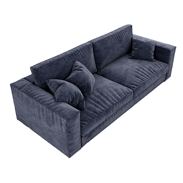 Double Sofa Upholstered in Fabric (3)