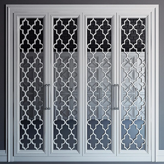 Built-in Wardrobe with Quatrefoil Pattern (2)