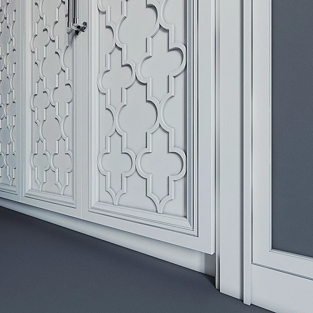 Built-in Wardrobe with Quatrefoil Pattern (3)