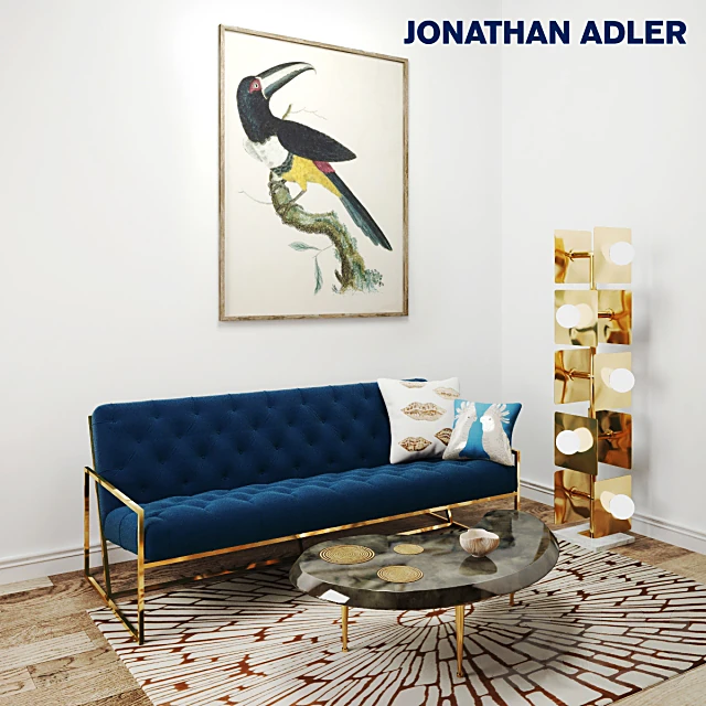 Sofa Goldfinger Apartment by Jonathan Adler