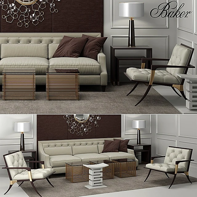 Furniture Set Tufted by Baker Furniture