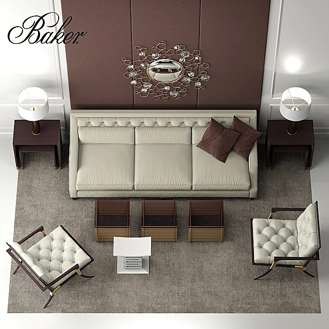 Furniture Set Tufted by Baker Furniture (2)