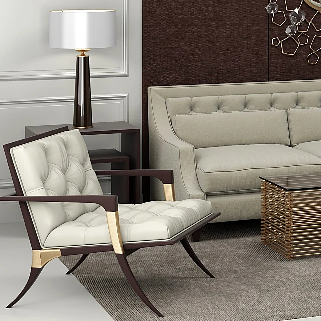 Furniture Set Tufted by Baker Furniture (4)