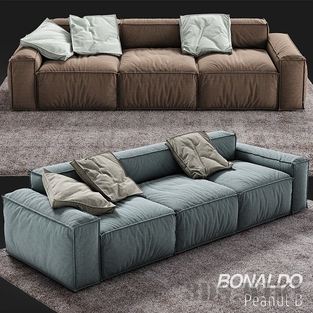 Модульный диван Peanut B Bonaldo - Скачать 3D-модель (4264)
