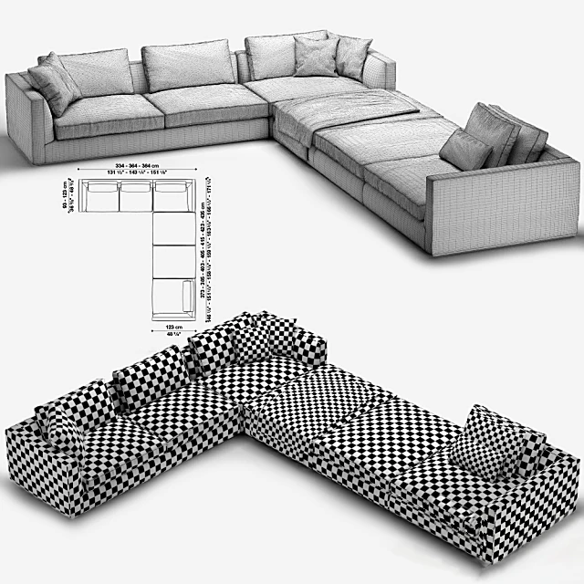 Corner Sofa Richard Collection by B&B Italia (2)