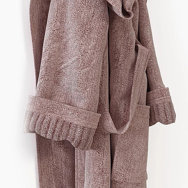 Textured Fabric Bath Robe Collection (3)