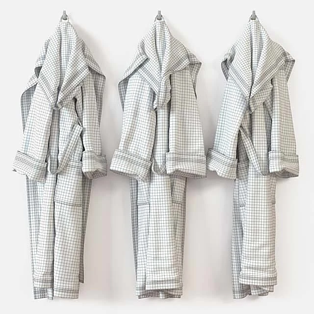 Textured Fabric Bath Robe Collection (4)
