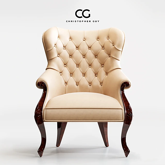 Armchair Elysees Leather by Christopher Guy