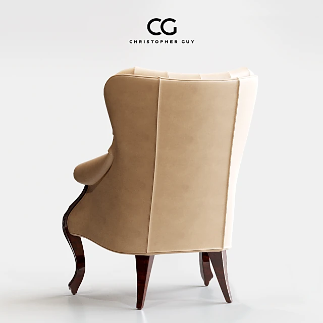 Armchair Elysees Leather by Christopher Guy (2)