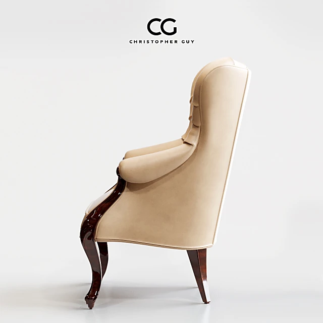Armchair Elysees Leather by Christopher Guy (3)