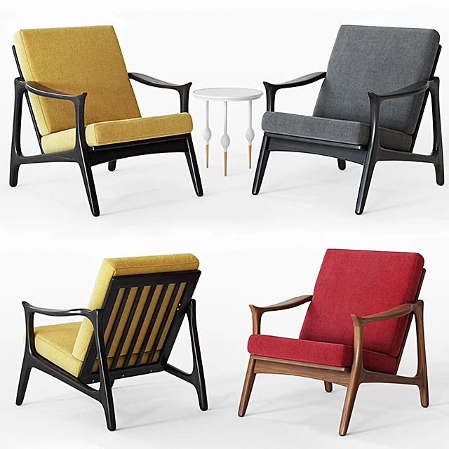 Armchair with Solid Ash Wood Frame (2)