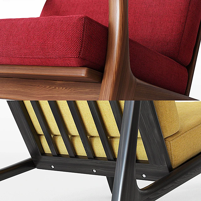 Armchair with Solid Ash Wood Frame (3)