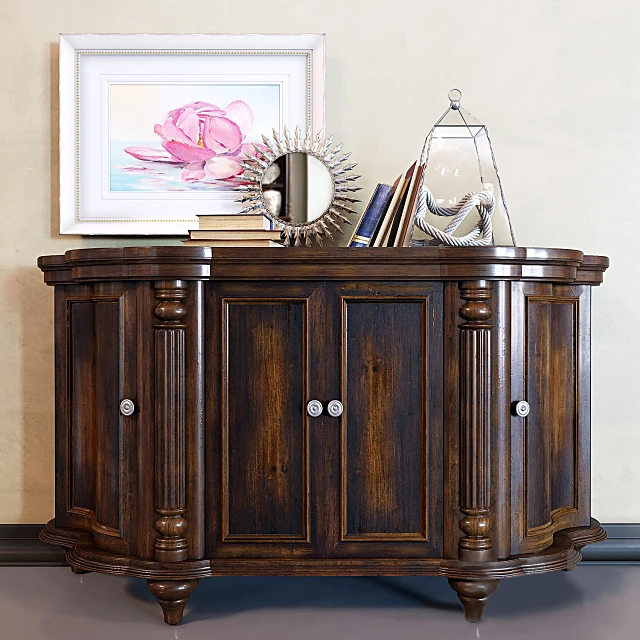 Credenza Sorella Shaped by Hooker Furniture