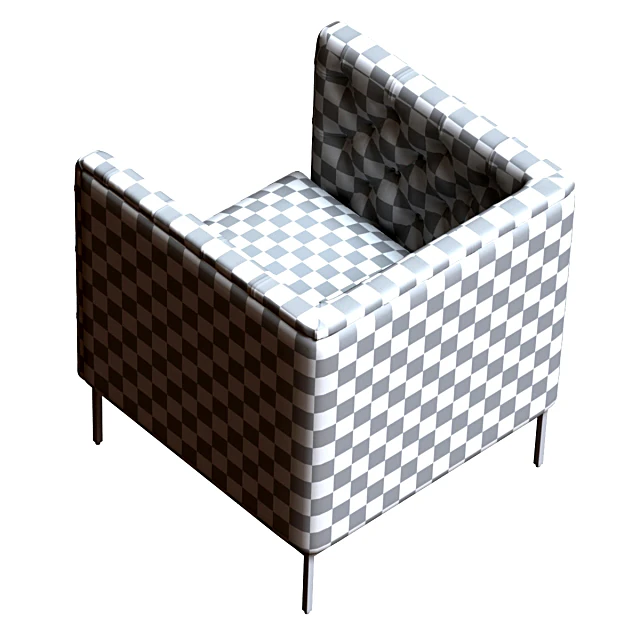 Modern Tufted Armchair with Metal Legs (4)