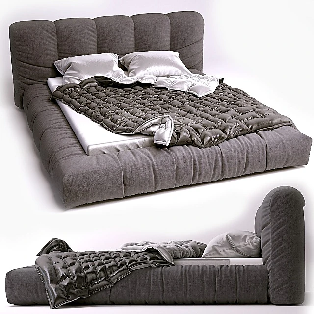 Modern Upholstered Bed Sharpei by SMA (2)