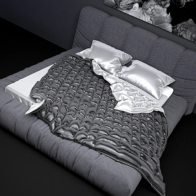 Modern Upholstered Bed Sharpei by SMA (4)