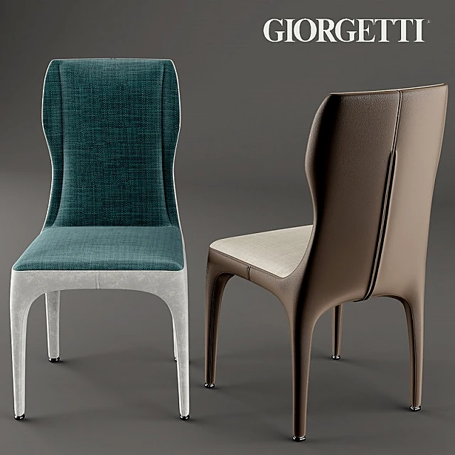 Dining Chair and Table Tiche by Giorgetti (2)