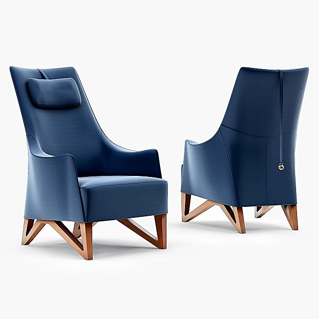 Armchair MOBIUS 63940 by Giorgetti