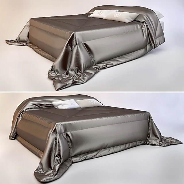 Modern Quilted Satin-like Duvet Set