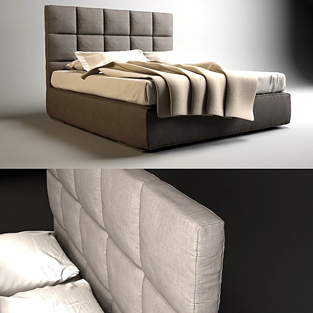 Upholstered Bed Bardot by Meridiani