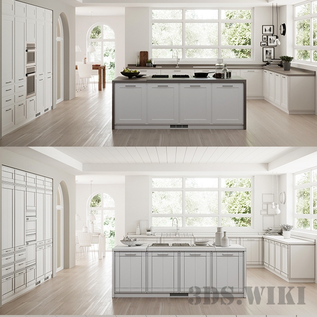 Scavolini kitchen - Download the 3D Model (4571) | zeelproject.com