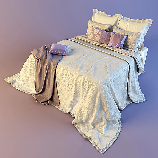 Bed Linen Set with Ornate Pattern