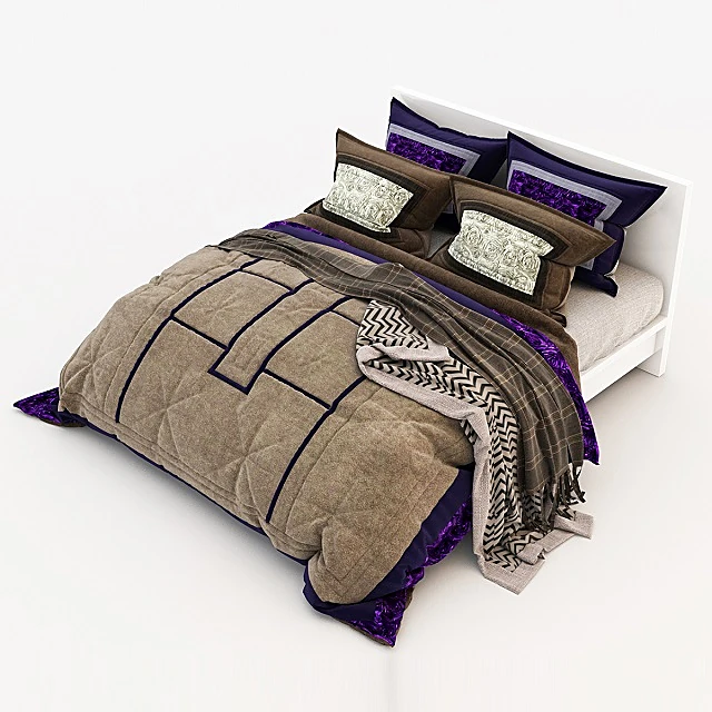 Eclectic Bedding Set with Quilted Comforter