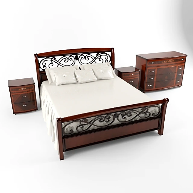 Ornate Classic Bed Lady by Alf Group