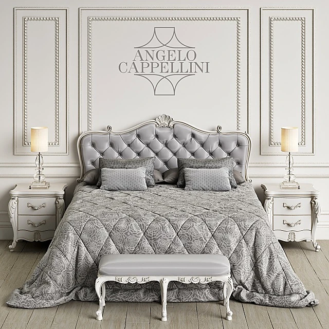 Bed Ponza Bedroom by Angelo Cappellini