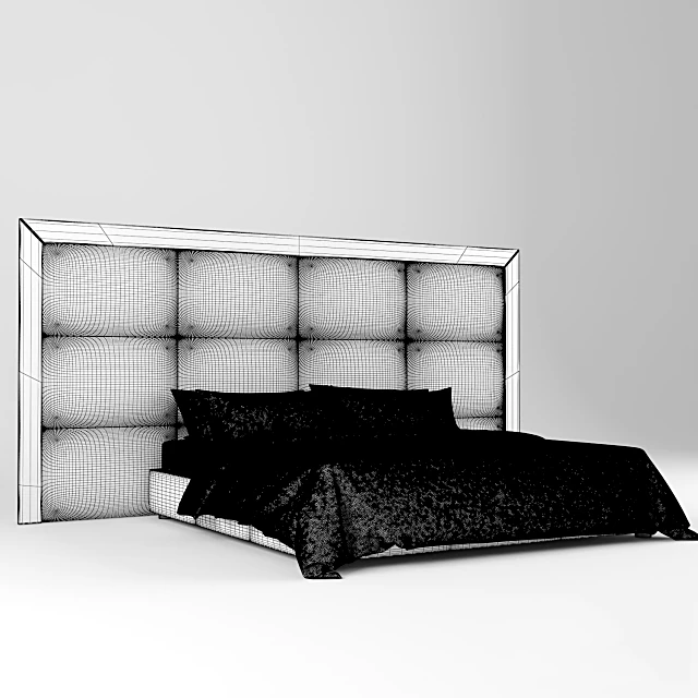 Upholstered Double Bed TREVOR by BAXTER (2)