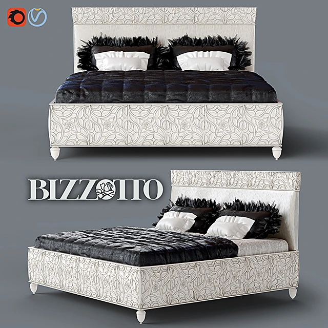 Bed REBECCA 472 by Bizzotto Mobili