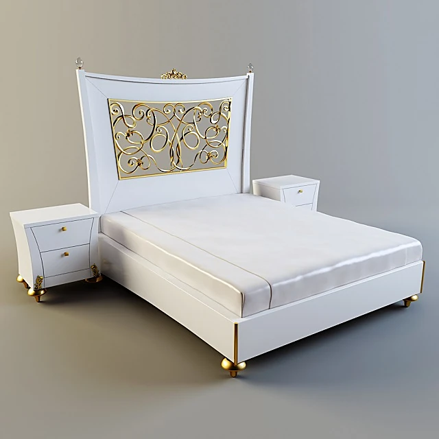 Classic Bed BLUE DIAMOND by Lanpas