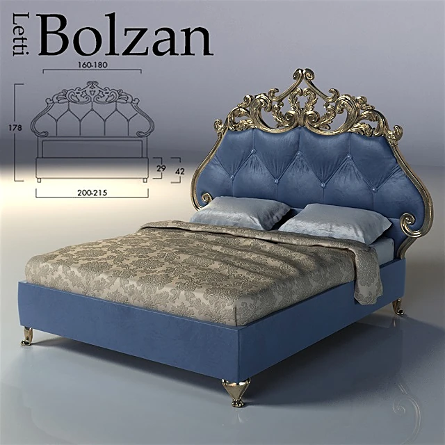 Bed Bludi Betty VELVET by Bolzan Letti
