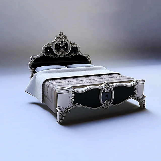 Bed Barocco Black by Camelgroup