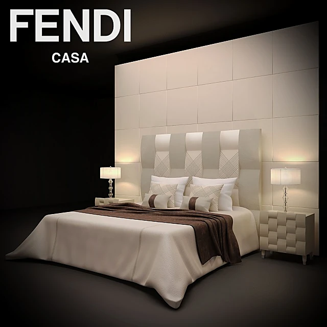 Bed Fendi Casa by Fendi Casa