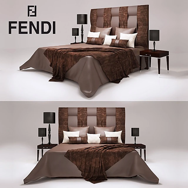 Bed Astoria by Fendi Casa