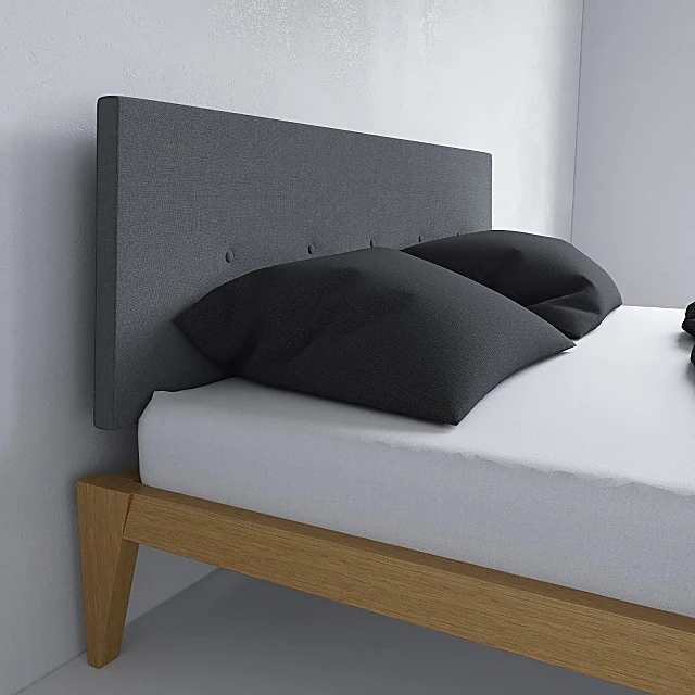 Modern Bed with Upholstered Headboard (2)