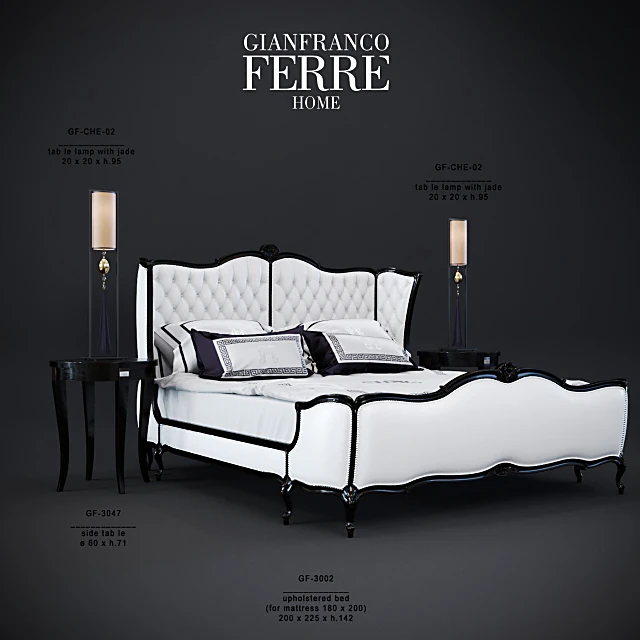 Upholstered Bed HARRODS GF-3002 by Gianfranco Ferre Home (2)