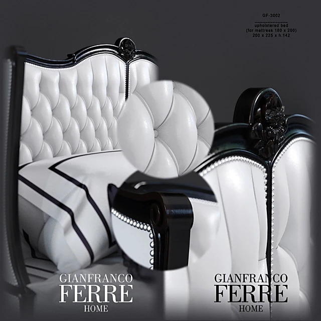 Upholstered Bed HARRODS GF-3002 by Gianfranco Ferre Home (5)