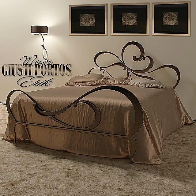 Ornate Metal Bed Erik by Giusti Portos