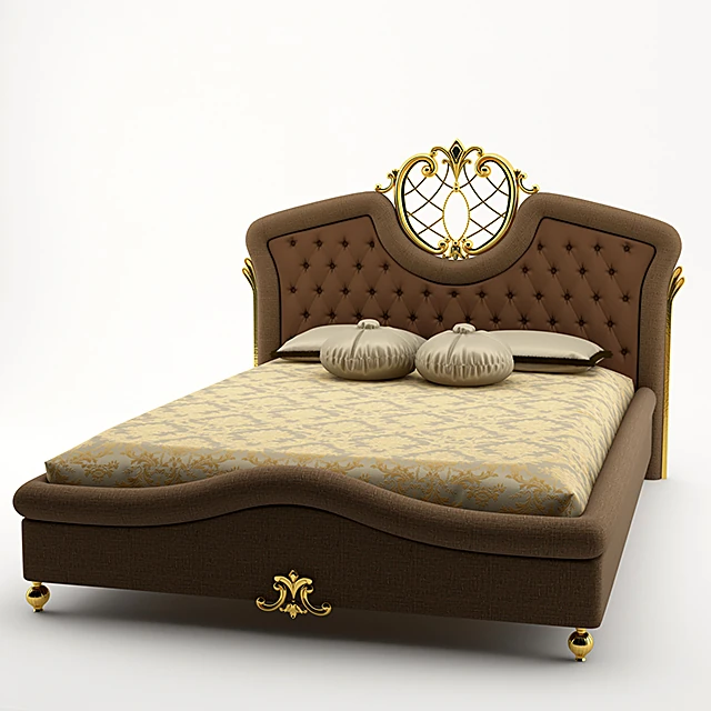 Luxury Classic Bed 3302 E3750 by Milord