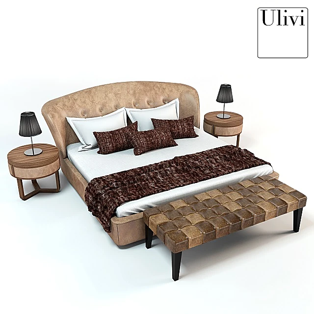 Bed Sally Cosmopolitan Collection by Ulivi Salotti